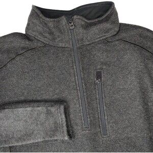 Kuhl Sweater Mens XL Quarter Zip Pullover Gray Acrylic Blend Outdoor Hiking
